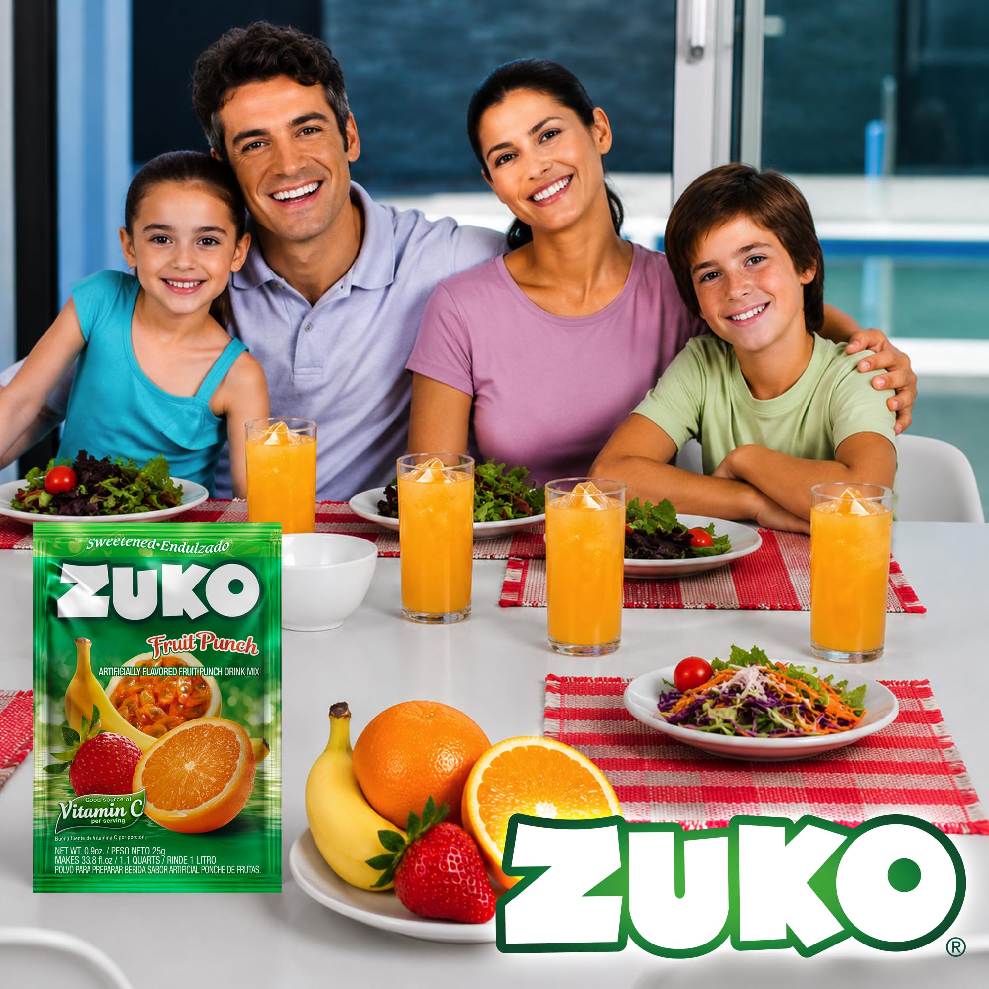 Amazon.com: Zuko Fruit Punch Instant Powder Drink Mix, 48 Count
